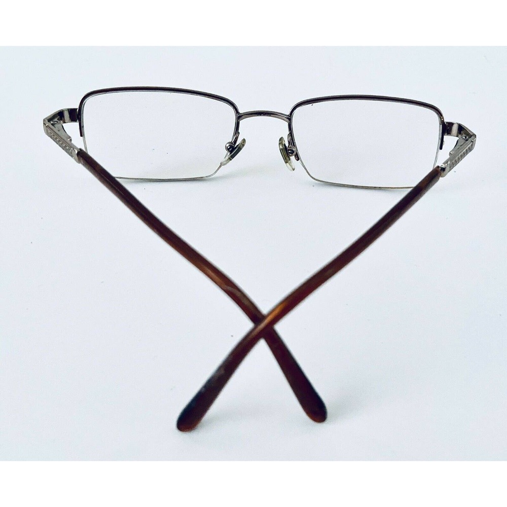 Versace Gold Rectangular Frame Glasses - image 4